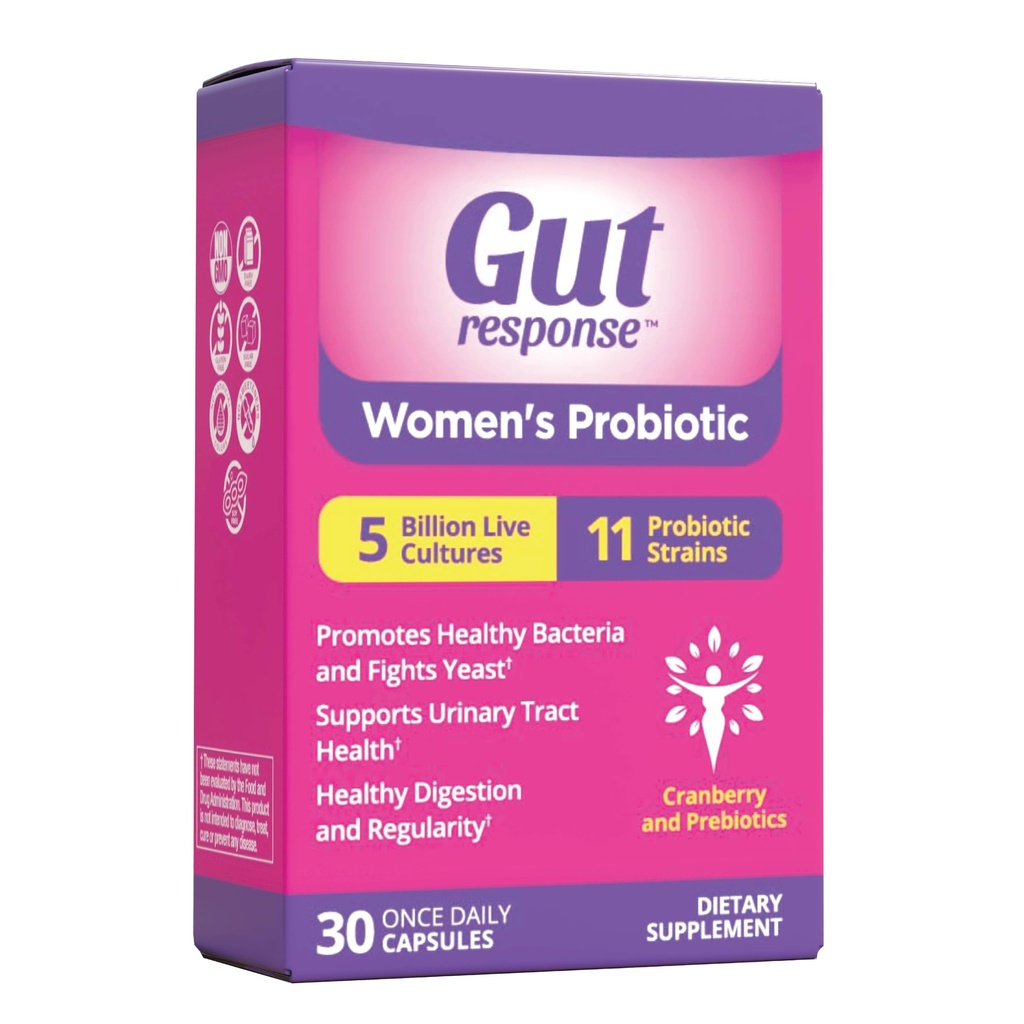 妇女的Probiotic、减慢消化系统、靴子免疫系统、支持UT和女性保健、Cranberry提取、非GMO、Gluten Free & Soy Free、5亿CFU、30 Capsules