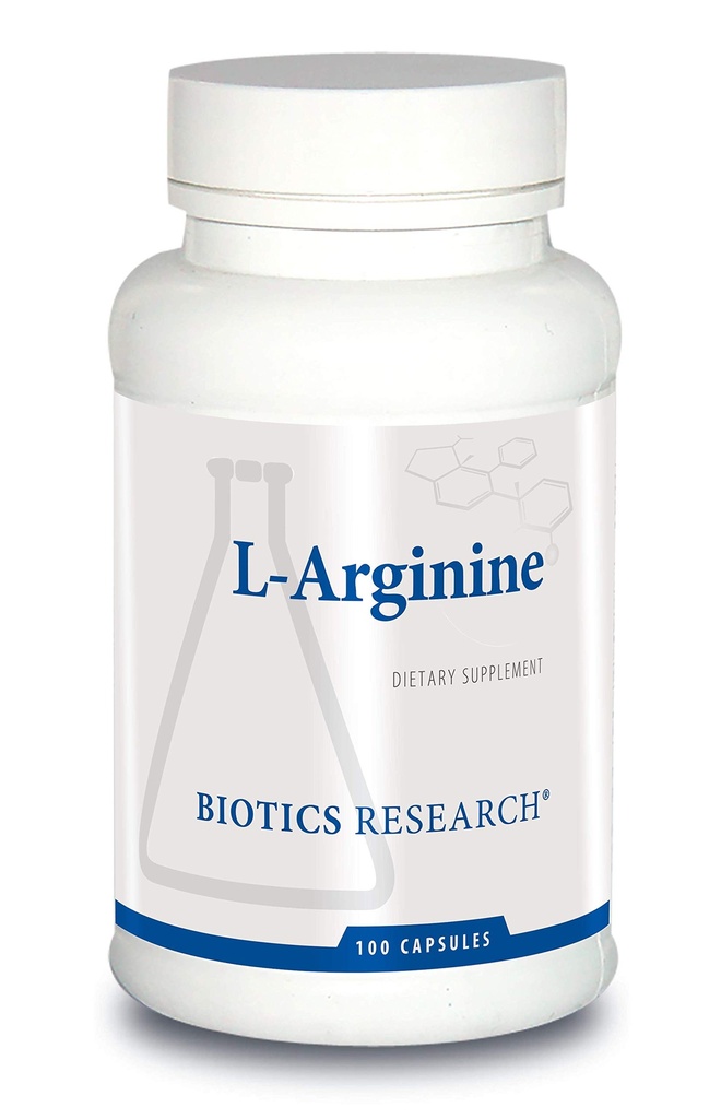 生物学研究 L Arginine, 重要氨基酸, 肌肉建构块, 锻炼性能, 连接组织支持, 氮氧化物促进器, 支持心血管健康, 100 Capsules