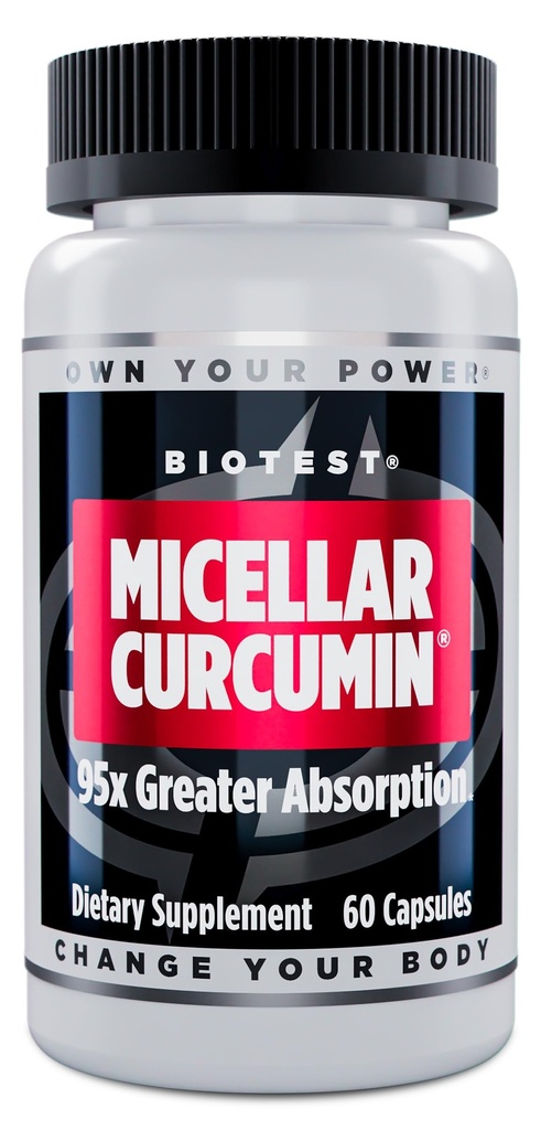 生物测试 Micellar Crucumin - 95x吸收 - UCLA 发明和专利 - 60卡普尔