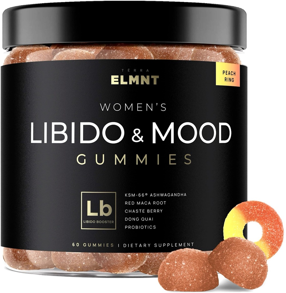 4 050mg Libido 女性助推器 KSM-66 Ashwagandha Gummys w. 30x 强力红马卡根 - 最强力女性 Libido Mood 助推器 + Hormone 平衡 女性科尔蒂索尔减压器和压力救济 Gummy