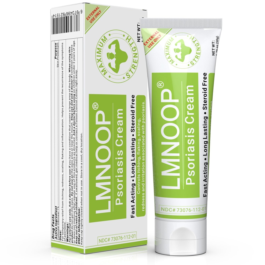 Psoriasis Cream, 对Psoriasis, Dermatitis, Rash, Anti-Itch, Redness, Flaking, 缩放, 对刺激性, 干皮肤进行快速动作缓解