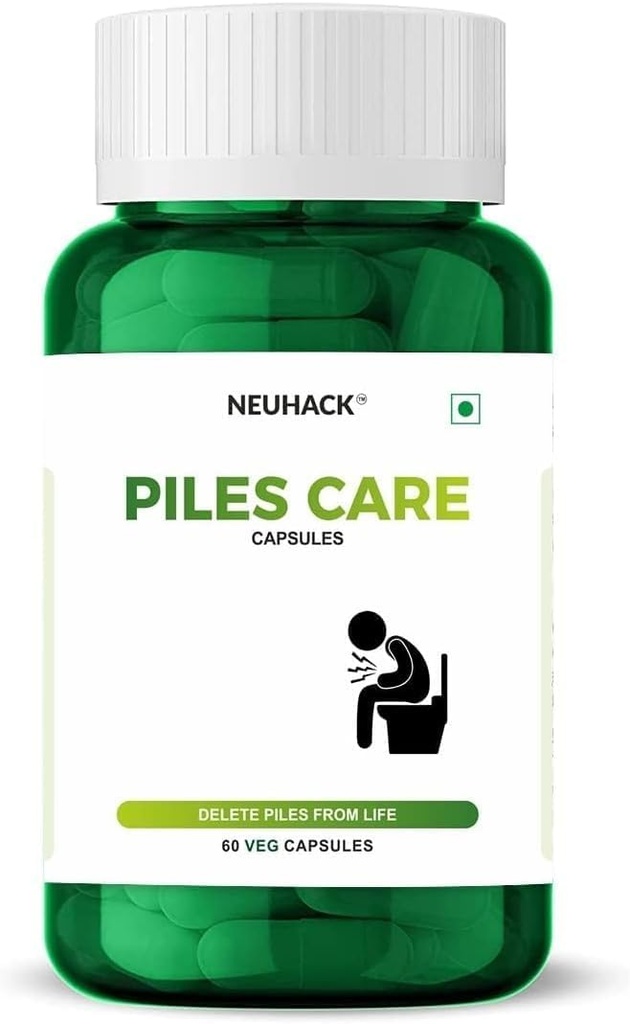 Piles Care Herbal Capsules for Colon Health - Ayurvedic Piles 补充 \\ 包装2(60维帽)