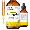 野生和有机Astragalus Tincture - Immune Support W/Astragalus 根提取 - Vegan Tincture for unition - 糖和无酒精滴 - 4 fl oz