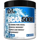 Evlution EVL BCAAs 氨基酸粉 - 氨基酸粉 - 氨基酸粉 - 氨基酸粉后回收饮料和兴奋剂自由 前置工作能源 - 5g 分支链 氨基酸对男性的补充 - 蓝色 Raz