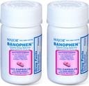 主要Jor Banohpen - 完全过敏药剂 - 二苯胺HCI 50毫克 - 抗己胺 - 100卡普尔(2包)
