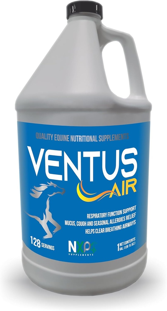 Ventus Air - Breating Support Mucus Cough Alergies 由 NXP 补充马匹补充剂 - 1 Gallon (128 oz)