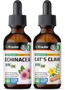 BIO KRAUTER Echinacea Tincture 2 Fl. Oz. & 猫爪纹 2 Fl. Oz.