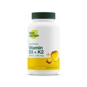 新鲜营养 维干 维生素 D3 + K2 Capsules - 5000 IU D3 + 100 mcg K2 作为 MK-7 用于最佳吸收 - 免疫健康,骨质健康, Mood - 非转基因 - 90 Capsules, 3个月供应量