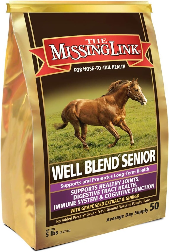 缺少链接 Equine 混合高级超级食品补充剂 Powder, 5 lb. Bag / 50天供应