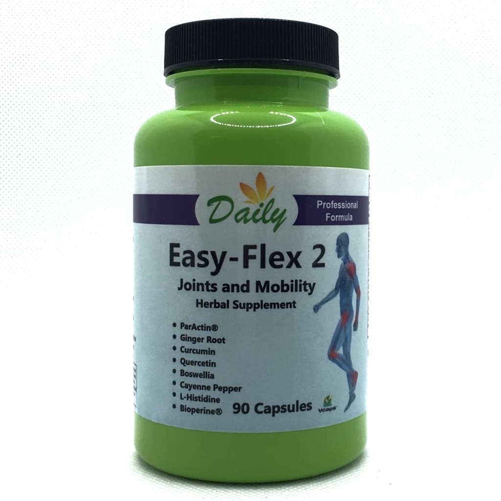 Daily Manufactory Easy-Flex 2TM (Andrographis Paniculata, Boswellia 提取器, L-Histidine, Curcumin (Turmeric), Quercetin, Black Pepper 提取器, 姜根粉和Cayenne Pepper) 互联网档案馆的存檔,存档日期2013-12-20.