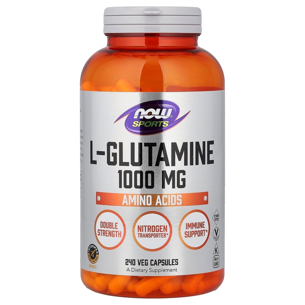 现在食品 L-Glutamine 1000毫克 - 240卡普尔