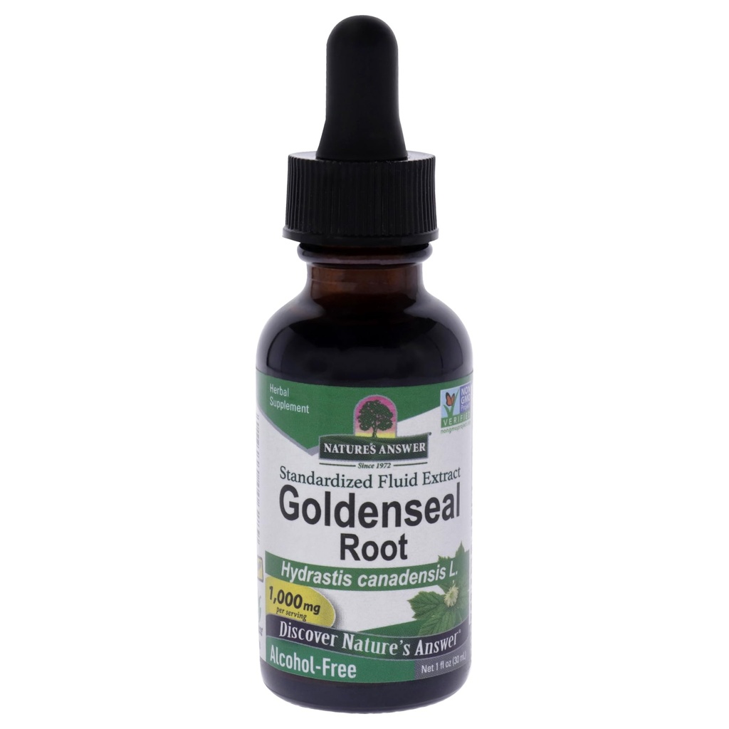 (原始内容存档于2018-09-26). Nature's Answer Goldenseal Root QQ 草药补充 支持健康免疫系统 QQ Gluten-Free & 酒精1oz