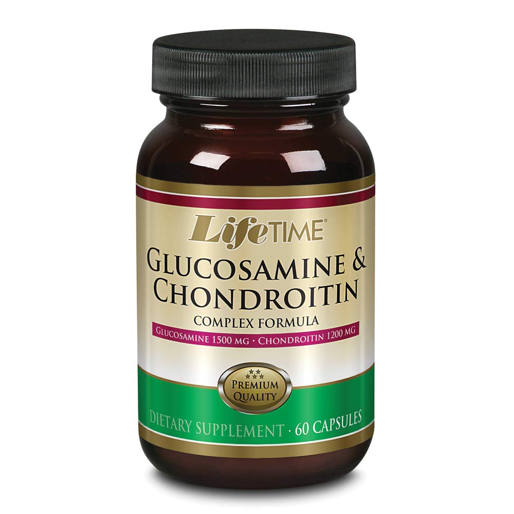 LifeTIME Glucosamine Chondroitin Complex 支持流动性、联合与恢复 + 1500 mg Glucosamine, 1200 mg Chondroitin → 60 卡普尔