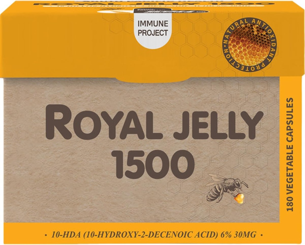 SPH 100%纯度皇家Jelly 1500(10-HDA 6% 30mg) 180 Capsules(1)