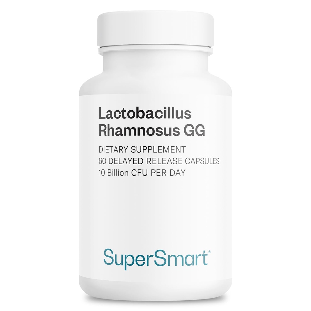 超智能的乳腺杆菌 Rhamnosus GG 每日10亿 CPU (LGG Probiotic with Inulin) - L. Rhamnosus Supple QQ Non-GMO & Gluten Free - 60 Dr Capsules