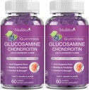 Mulittea Glucosamine Chondroitin Gummys -- -- 与MSM和长老莓共同提供超强联合支助,为成年人、男子和妇女提供天然联合、抗氧化剂免疫支持 -- -- Sugar-Free(2包)