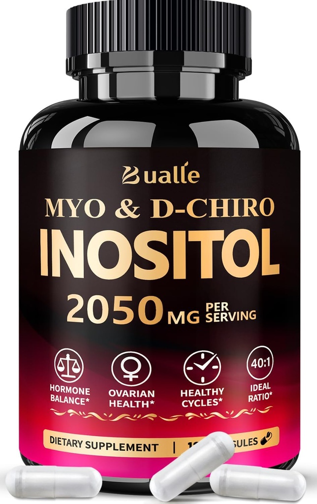 Bualle Myo-Inositol & D-Chiro Inositol补编(40:1) 支持妇女荷尔蒙平衡的混合
