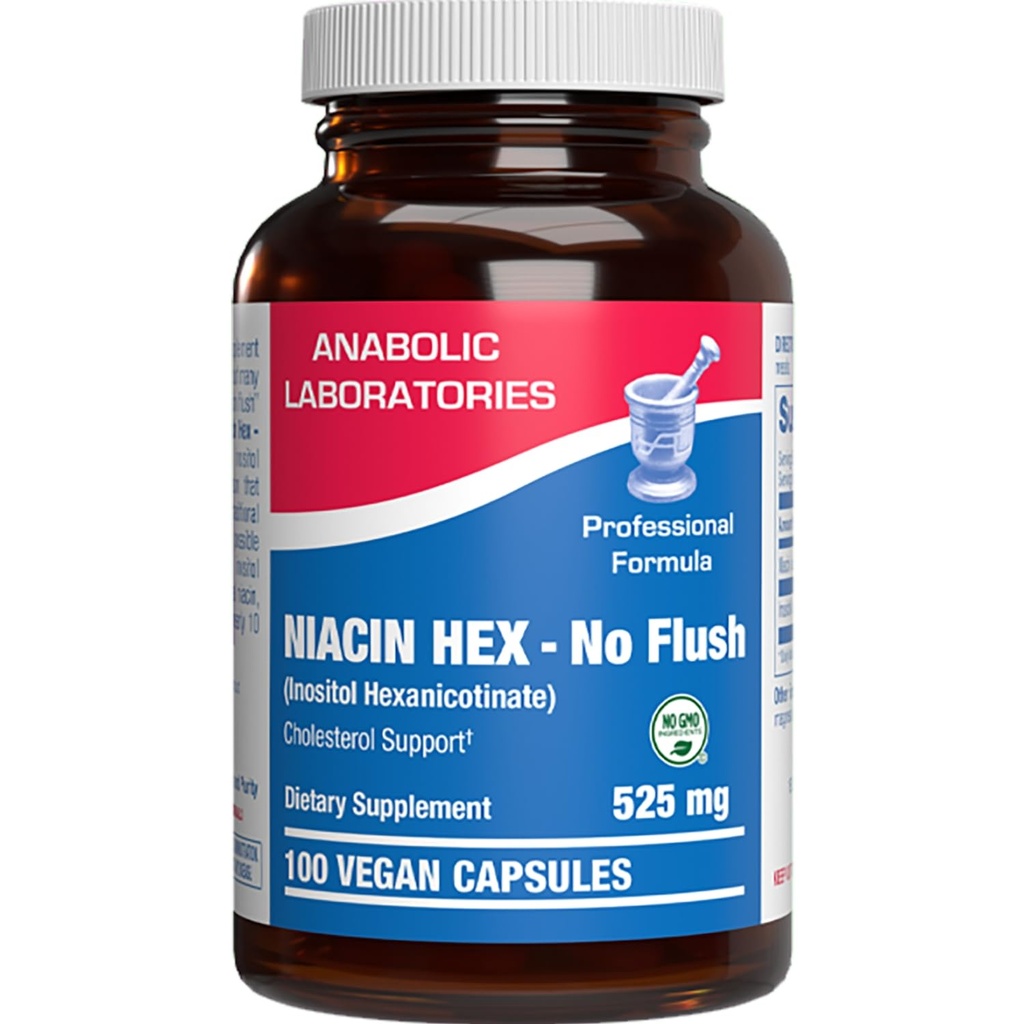 高吸附维生素B3 Niacin Flush自由 - 临床公式 Flush Free Niacin 来自Inositol的六硝基苯对心脏皮肤和神经支持的补充 - Vegan Non-GMO在美国制造 - 100种服务