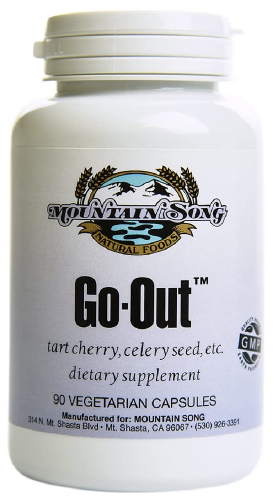 Go Out Relief 联合公式和Uric Acid 支持 Tart Cherry 聚焦, Black Cherry 提取 20:1, Celery 种子提取和 Turmeric Root. 帮助你脱身和左右. 有用吗?