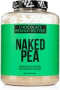 NAKED Pea - 来自美国和加拿大农场的巧克力花生酱蛋白,有机可可,有机椰糖 - 没有转基因、没有大豆,以及Gluten Free, Aid Development and Recovery - 52 services