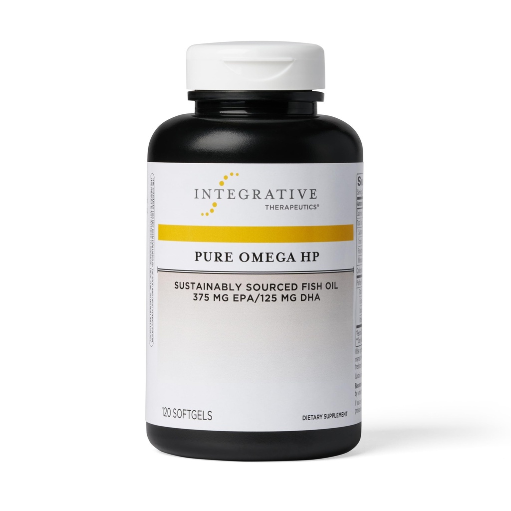 综合疗法 Pure Omega HP - 支持营养的鱼油补充剂 - 支持心脏健康* - 无鱼乳汁 - 可持续来源 - Gluten & 奶油 - 120 Softgels (120 services)