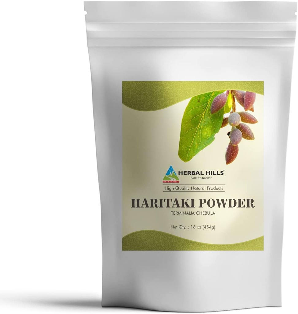 HERBAL HILLS 哈里塔基粉末 Chebula Inknut Harde 1英镑 / 16 Oz Pack 1