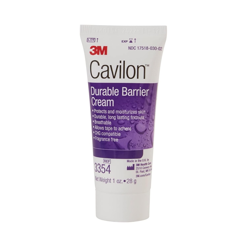 3M Cavilon 无色皮保护剂 Cream 1 oz. Tube 3354 1 Ct