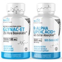 自然融合GlyNAC-ET(60 Capsules)-R Alpha Lipoic酸600mg(60 Capsules)-抗衰老包