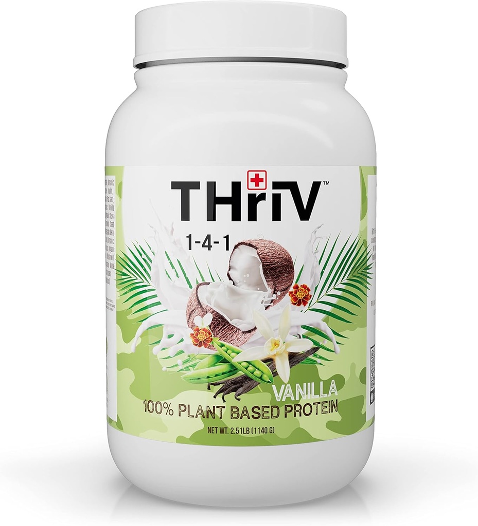Thriv ThriV 营养 -- -- 有机植物蛋白粉、巧克力或香草、Vegan、无葡萄糖、非GMO、乳制品,(2.5lb/1,140g)