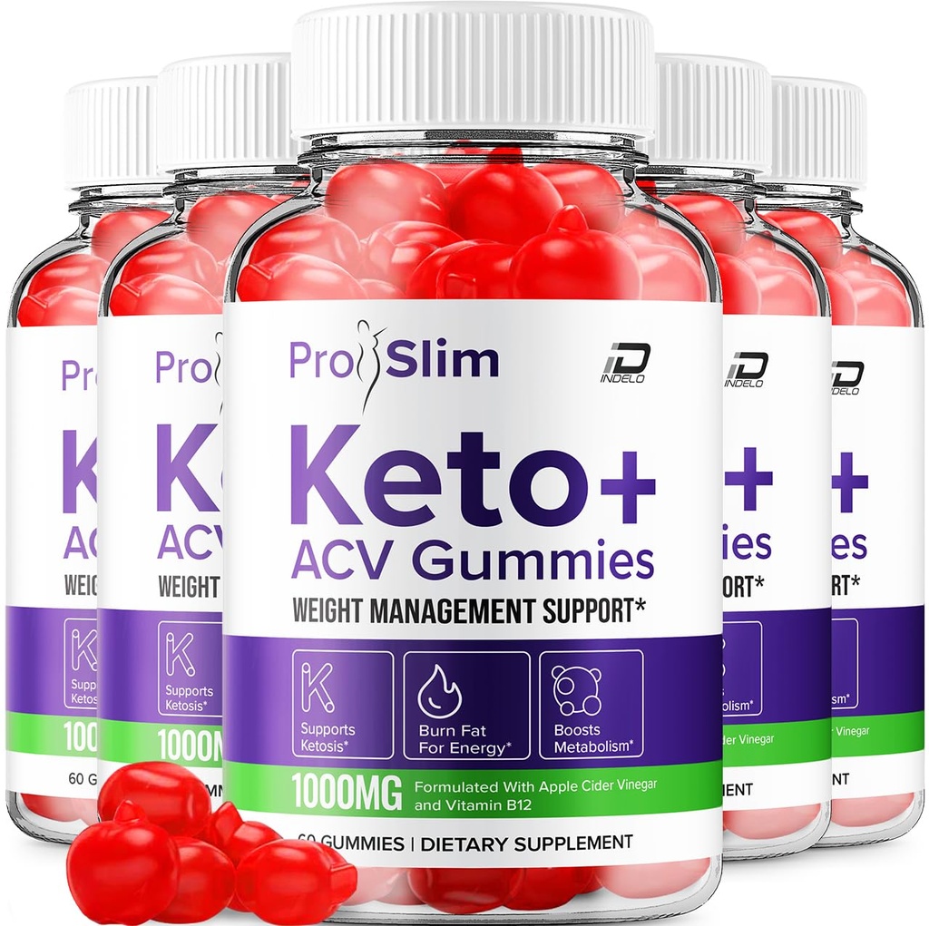 ProSlim Keto ACV Gummys 高级公式 - Pro Slim Keto Keto Gummys 快速代理外力公式 ProSlim Keto + ACV Gummys Reviews, B12 (5 Pack - 300 Gummys)