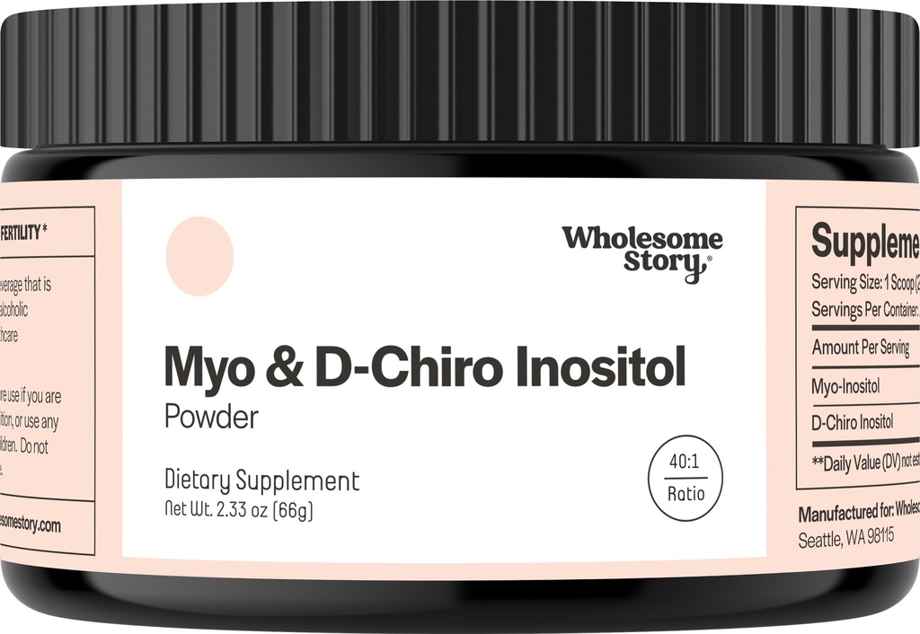 Myo-Inositol & D-Chiro Inositol 补充女性的荷尔蒙平衡与健康骨骼功能支持 |维他命 B8 |维他命 Capsules → 40:1 比例 → 30 服务