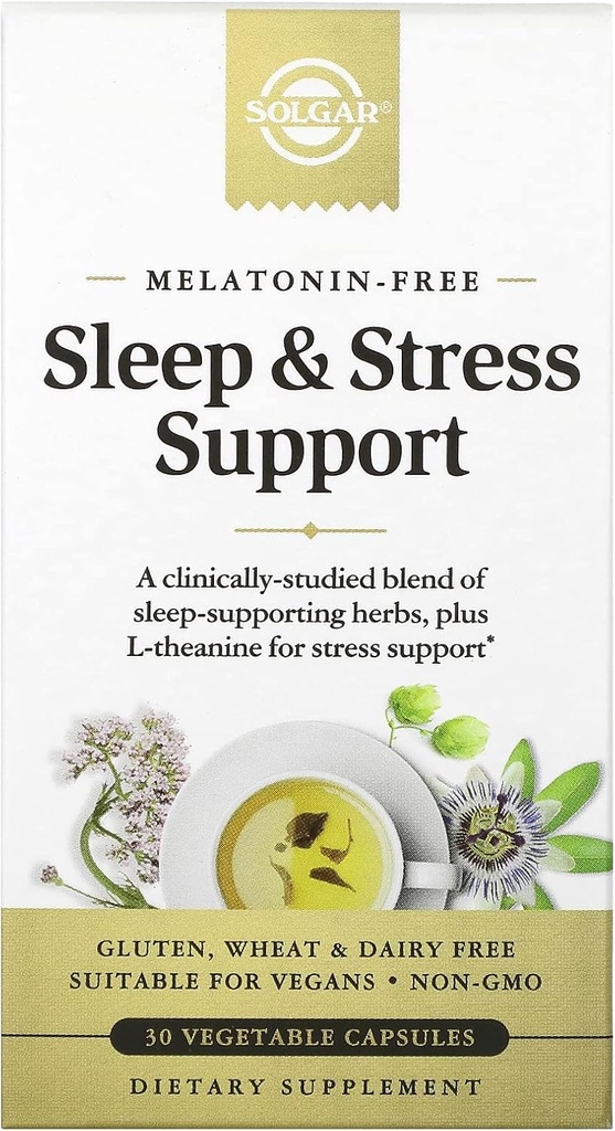 Solgar Sleep & Express Supports, Vegetable Capsules, Melatonin Free, 帮助放松, 让你冷静下来,Asleep Quickly, 提高与Valerian, Passionflower, Hops, 非GMO, 15个服务, 30个计数的睡眠质量