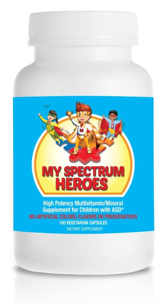 我的Spectrum Heroes Children's Multivitamin Supplement - Acetyl-l-carnitine, Choline, Coenzyme Q10, Inositol, MSM, MTHF, NAC for Daily 营养帮助和认知健康(150 Capsules) 互联网档案馆的存檔,存档日期2011-12-22.