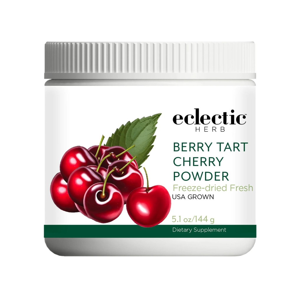 Electic Herb - Berry Tart Cherry Powder - 联合支助补编 - 超级食品维生素和矿物补编 - 冻结干,Vegan,Non-GMO,Gluten-Free (5.1 oz - 144 g)