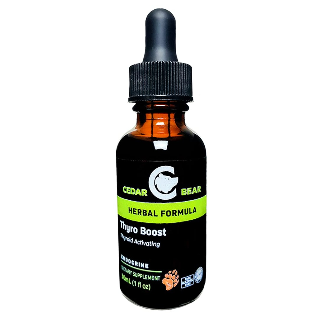 Cedar Bear Thyro 推出液态草药补充剂,帮助激活和构建甲状腺功能和结构完整性 1 Fl Oz