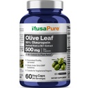 NusaPure 橄榄叶 50:1 提取物,500 mg 等重至 25 000 mg - 50% Oleuropein Vegan/Vegetarian - 超强无油 60 Capsules