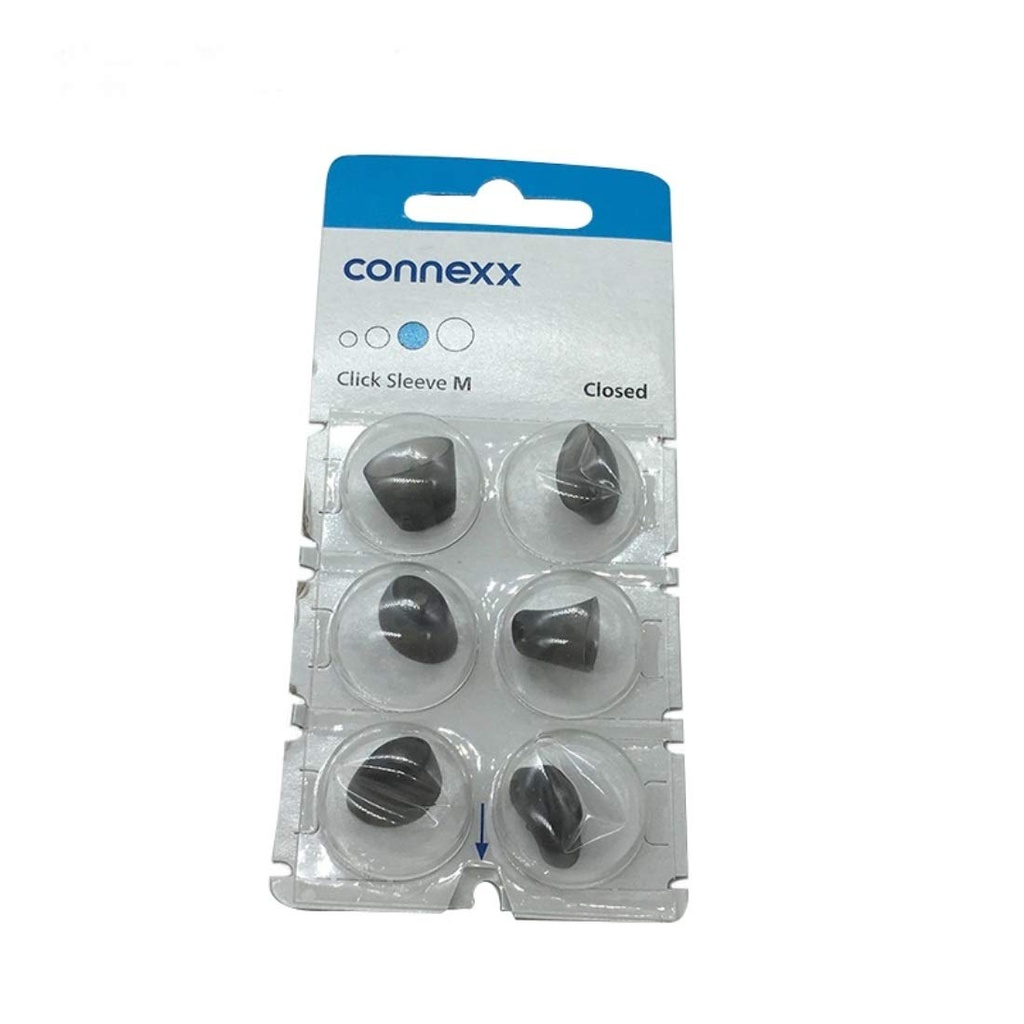 Signia/Connexx Sleeve 点击 CIC ITC 和 RIC 听力援助 6 号包(关闭中型)