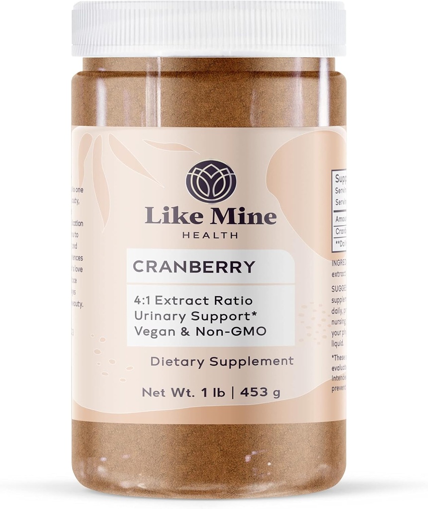 如Mine Cranberry 提取粉末(1磅) Vegan & Non-GMO, 4:1 提取比