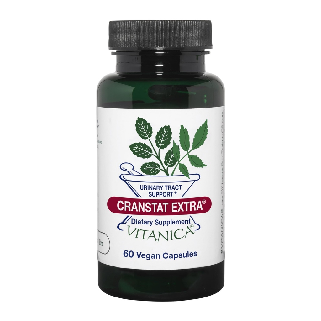 Vitanica Cranstat 外加, 尿道支架, Vegan, 60 Capsules
