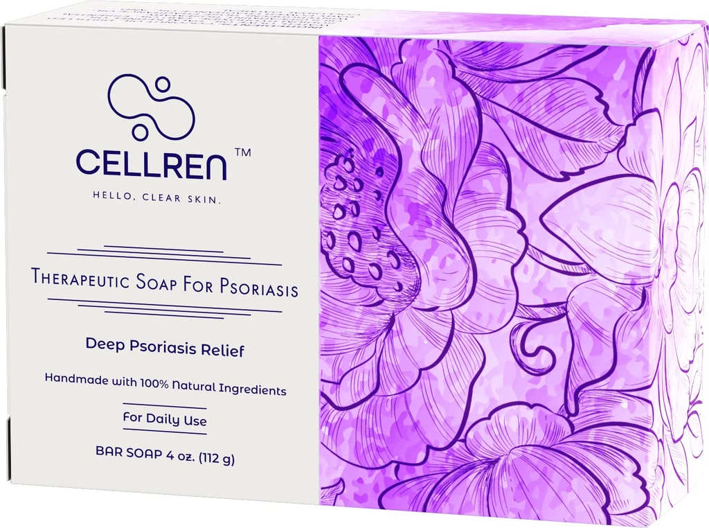 CellRen Psoriasis 肥皂酒吧(CellRen Psoriasis Soap Bar) Psoriasis的自然救济. 额外的皮肤调色公式 4oz