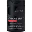 体育研究 Cranberry水果复合物补充剂 - 尿道切削健康支持软胶 - 等于25 000毫克的Cranberry,用Pacran & Vitamins C & E制造 - 非GMO & Gluten Free - 90个计数