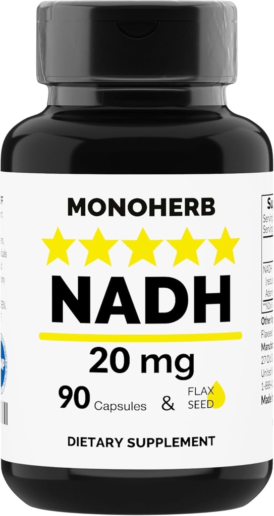 MONOHERB NADH 20 mg - 90 维基百科中的相关条目: 亚丁宁二核苷酸