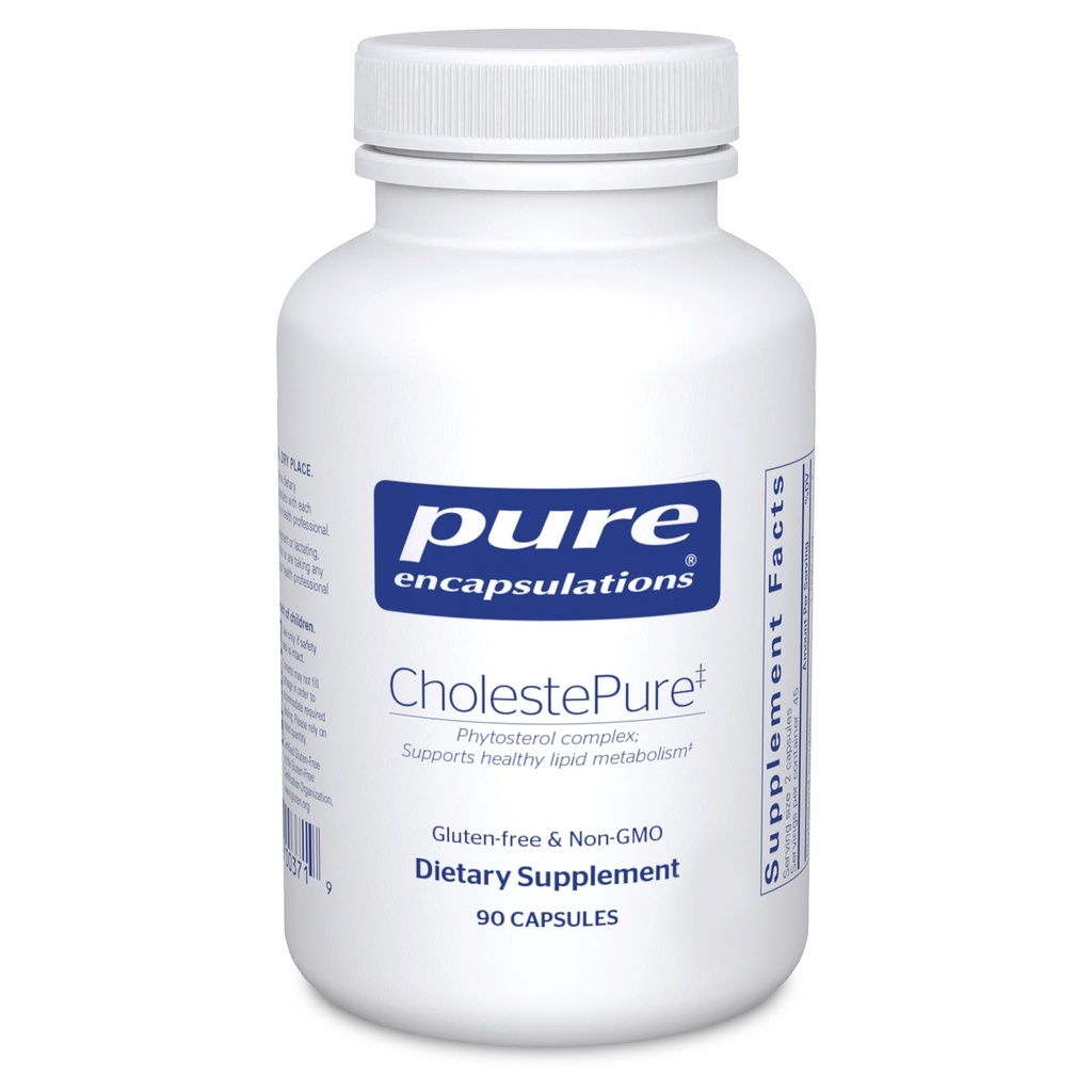 纯封装 CholestePure 支持心血管健康、酶功能和利皮代谢* 90 Capsules