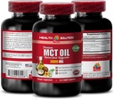 能量支持补充剂——MCT Oil 3600MG,100%纯,中链三甘油-用椰油制成的mct油,mct油枕,mct油换记忆,mct油换脑,mct椰油-1B 120Soft