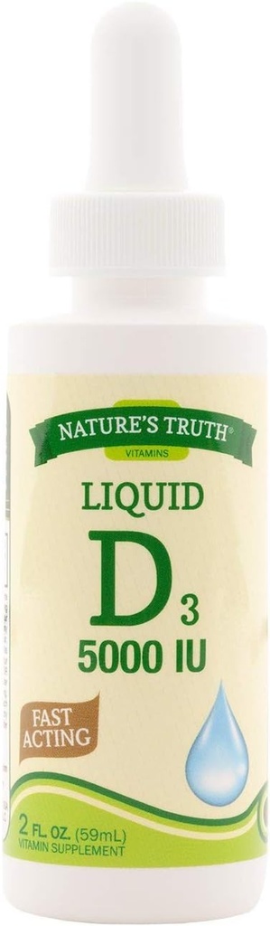 自然真理 D35000 IU 快速代理维生素补充液 - 2 oz,包 5