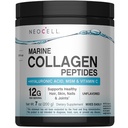 含有Hyaluronic酸、MSM和维生素C的Neocell Marine Collagen, Keto Collagen 补充剂,用于皮肤护理和联合健康,不味,粉末,7 oz,1罐