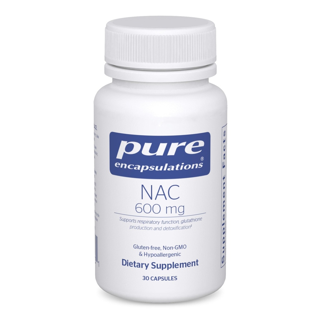 纯封装 NAC 600 mg - N-乙酰Cysteine NAC 肺健康和免疫支持,肝脏支持和抗氧化剂补充剂 * - Freiform N-乙酰L-Cysteine - 30 Capsules