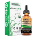 SBR 营养 MAX 吸附,维生素D3 + K2(MK-7) 液滴与MCT Oil,辣椒薄荷 Flavor, 帮助支持强骨和健康心