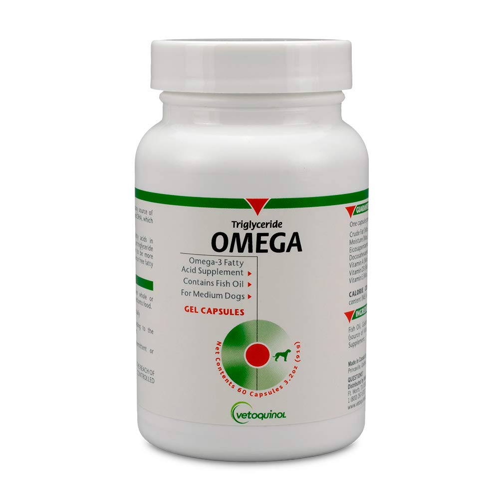 维托奎诺尔 Triglyceride Omega 狗增产, 中酿:30-60磅, 60厘米
