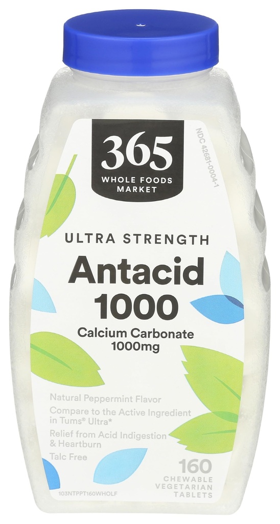 365 由全食品市场 Ultra-Strength Peppermint Antacid,160 CT